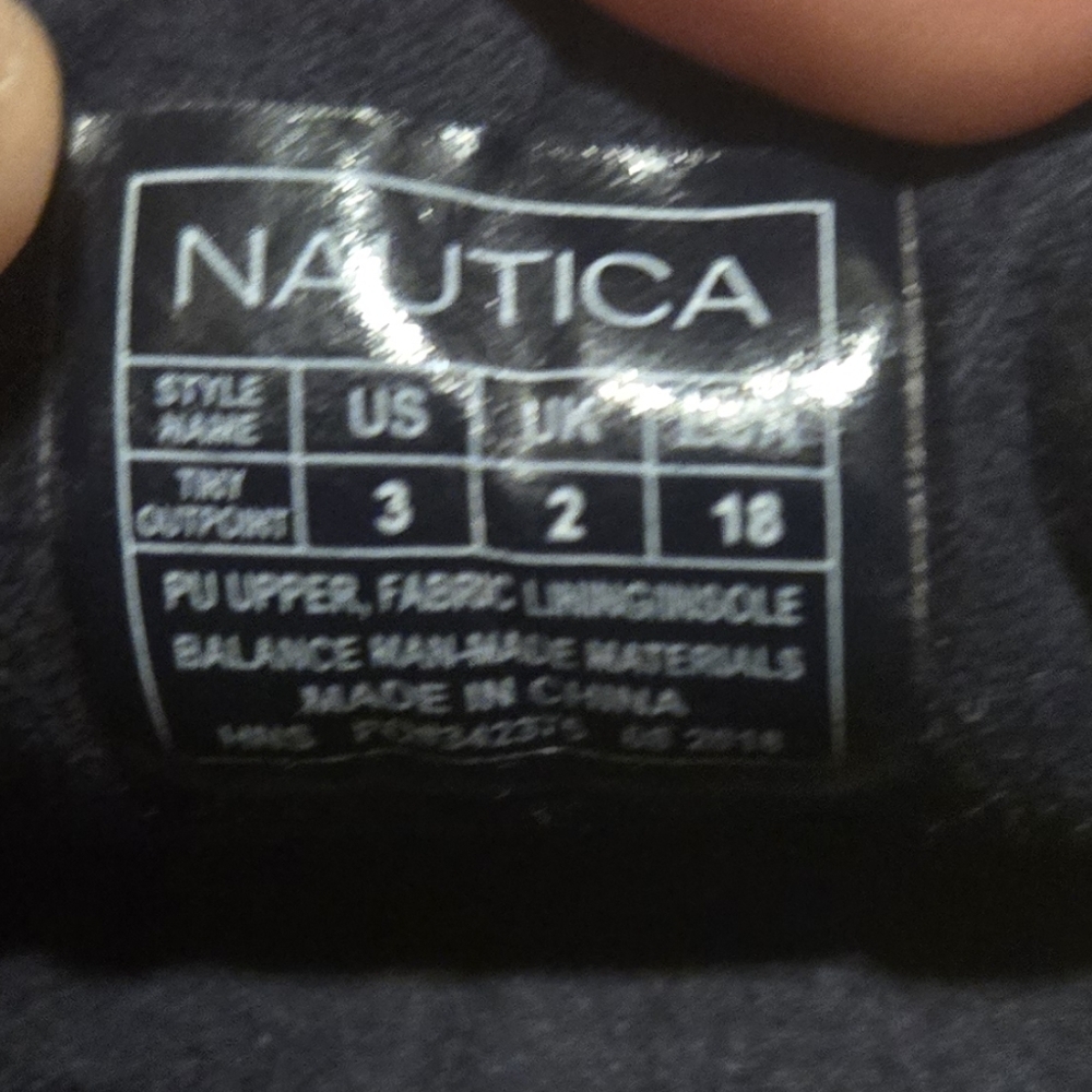 Nautica Tan Baby Shoes with Black Laces - Picture 5 of 5